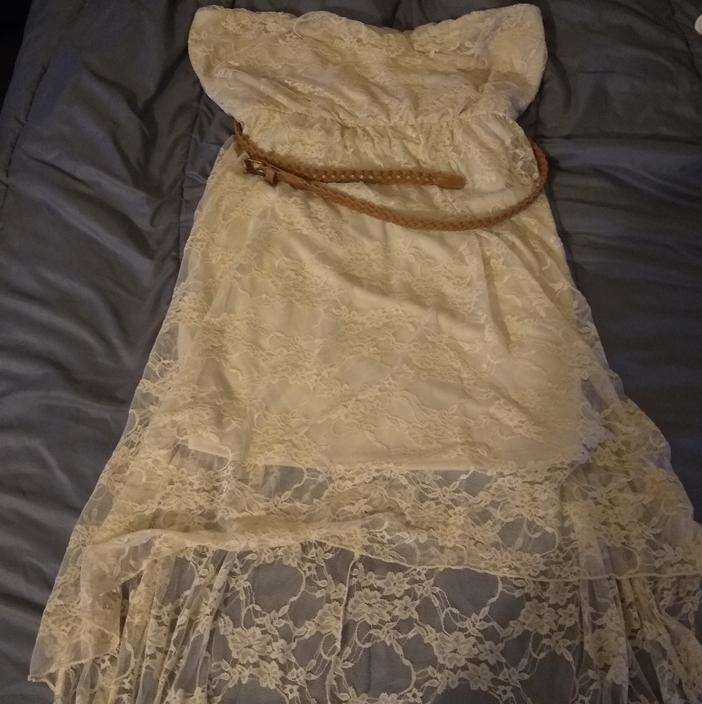 Cream Lace Dress